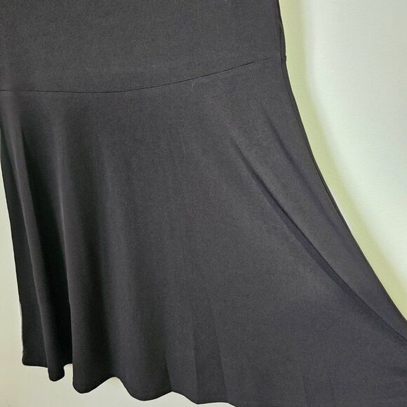 NWT MICHAEL KORS BLACK SCOOP NECK SKATER DRESS SHORT SIZE LARGE - Picture 7 of 16